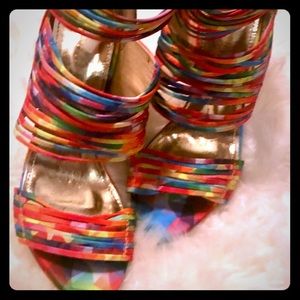 Lilliana multicolored heels. NEW!!!
